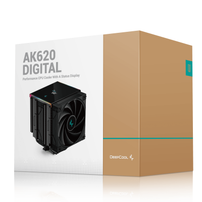 DeepCool AK620 DIGITAL Procesador Refrigerador de aire 12 cm Negro 1 pieza(s)