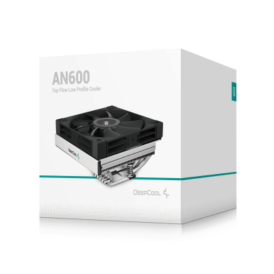 DeepCool AN600 Procesador Refrigerador de aire 12 cm Aluminio, Negro 1 pieza(s)