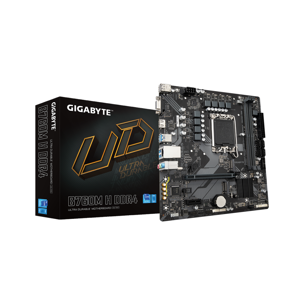 Gigabyte B760M H DDR4 (rev. 1.0) Intel B760 Express LGA 1700 micro ATX