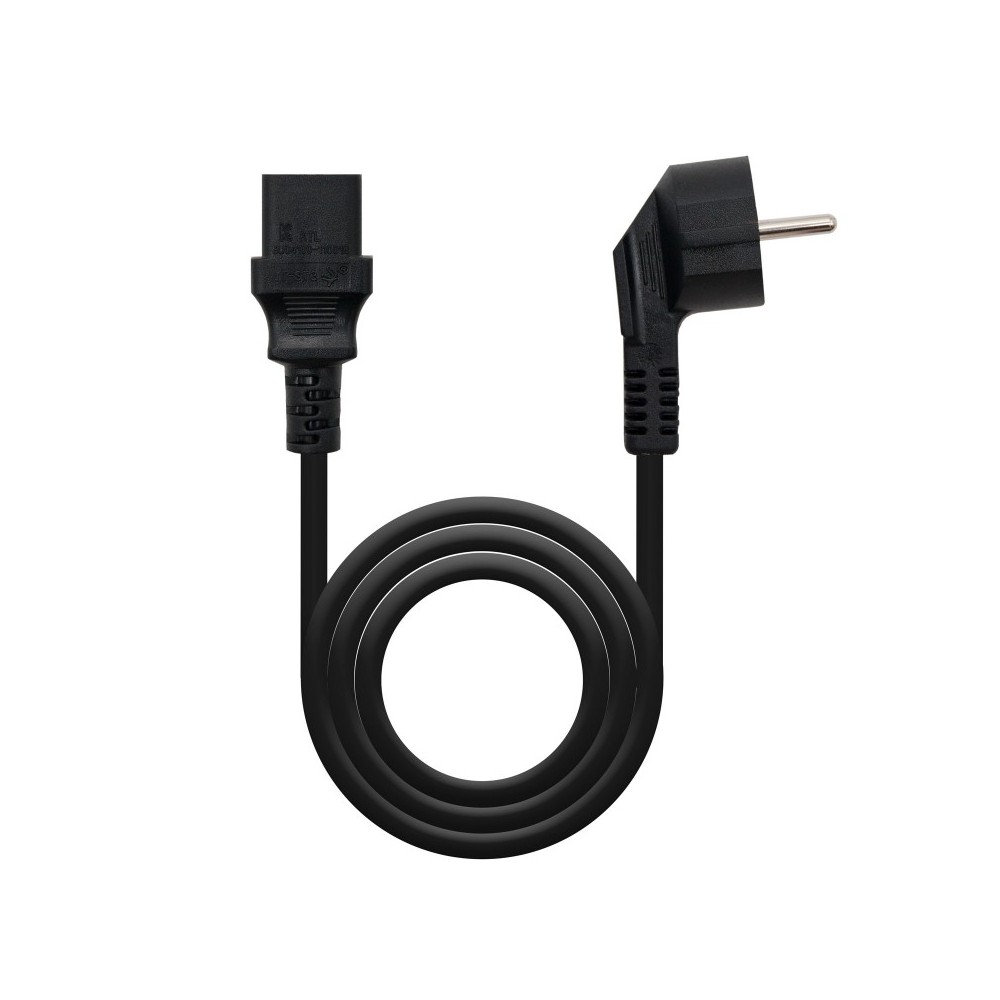 Nanocable Cable Alimentación CPU, CEE7M-C13H, Negro, 2 m