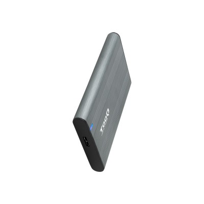 TooQ Caja Externa para Discos de 2,5” HDDSSD, Gris