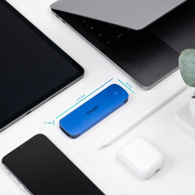 TooQ Caja externa para SSD M.2 NVMe, Azul