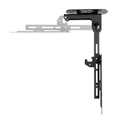 AISENS Soporte de Techo Giratorio, Plegable para MonitorTV 20Kg de 19-43, Negro