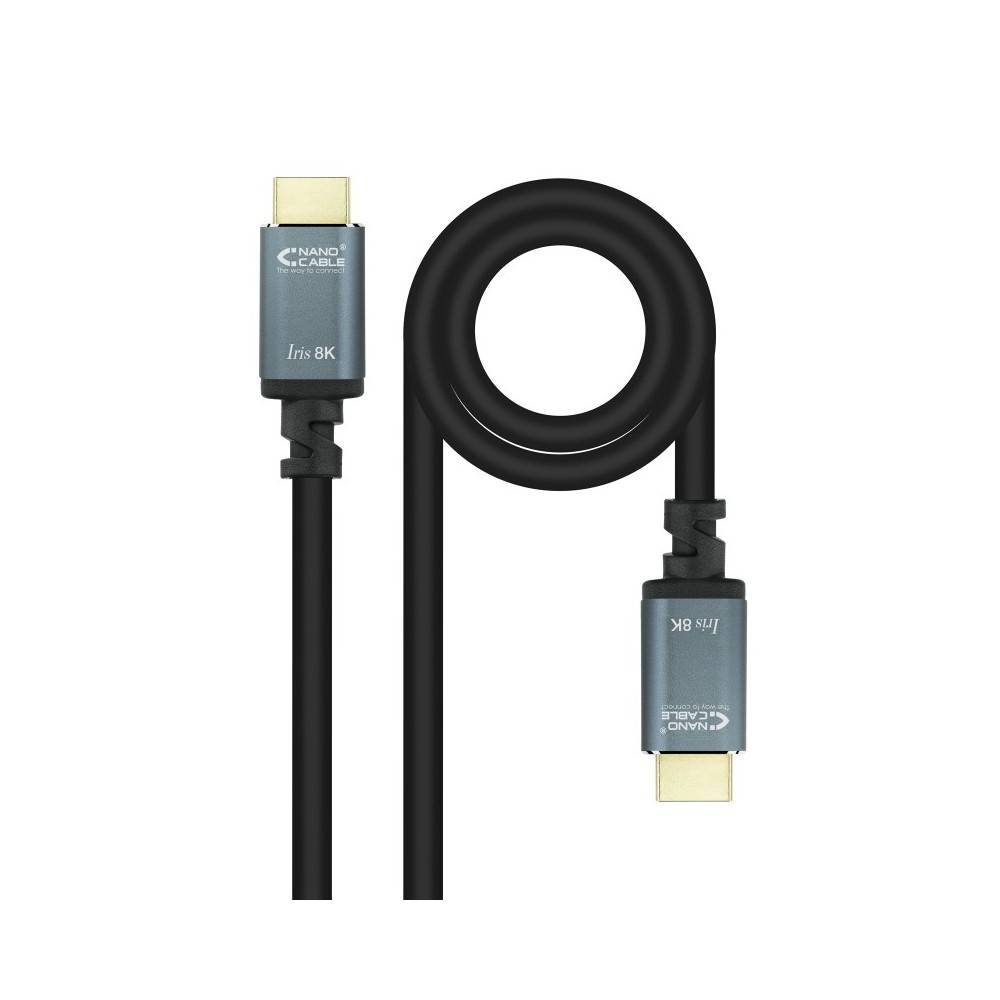 Nanocable Cable HDMI 2.1 IRIS 8K AM-AM, Negro, 5 Metros