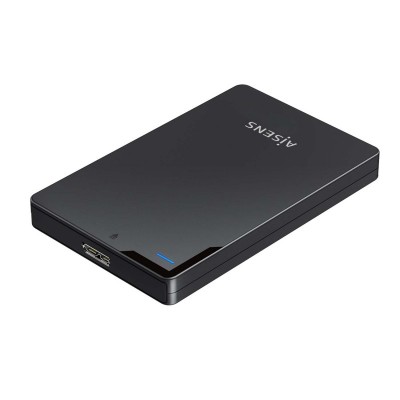 AISENS Caja Externa 2,5″ 9.5mm SATA a USB 3.0USB3.1 Gen1, Negra