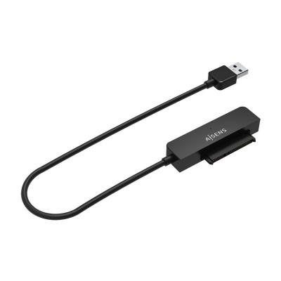 AISENS Adaptador SATA a USB-A USB3.0USB3.1 Gen1 para Discos Duros 2.5″, Negro
