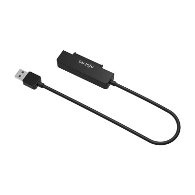 AISENS Adaptador SATA a USB-A USB3.0USB3.1 Gen1 para Discos Duros 2.5″, Negro