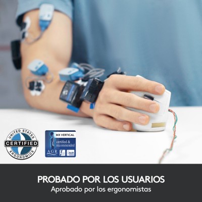 Logitech MX Vertical ratón mano derecha RF Wireless + Bluetooth Óptico 4000 DPI
