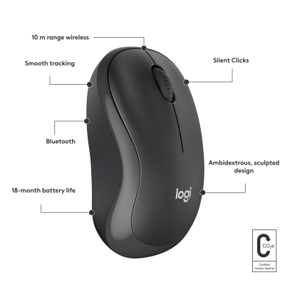 Logitech M240 ratón Ambidextro Bluetooth