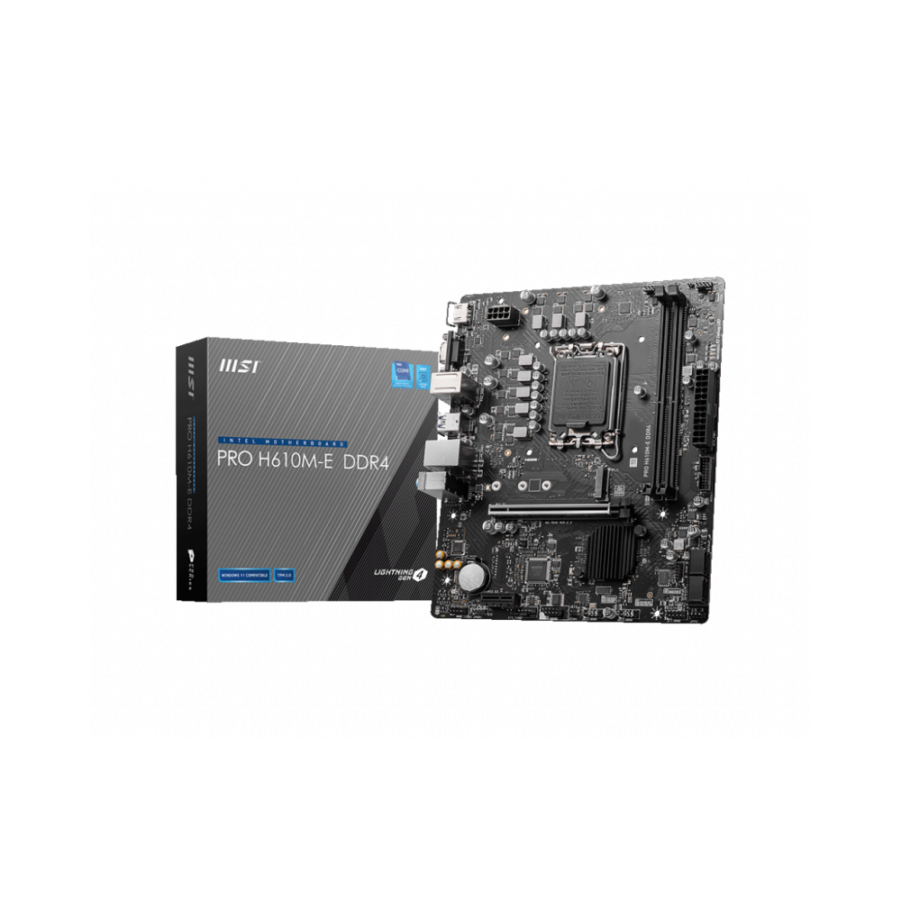 MSI PRO H610M-E DDR4 placa base Intel H610 LGA 1700 micro ATX