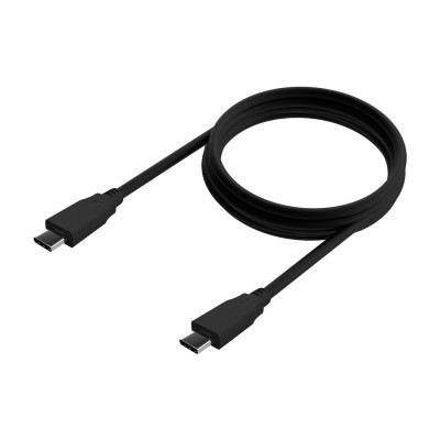 AISENS Cable USB 3.2 Gen2x2 20Gbps 8k@30Hz 5A 100w E-Marker, Tipo USB-CM-USB-CM, Negro, 0.6m