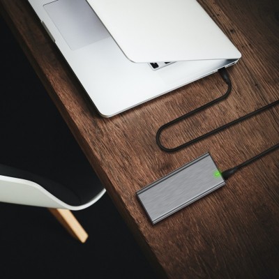 AISENS Cable USB 3.2 Gen2x2 20Gbps 8k@30Hz 5A 100w E-Marker, Tipo USB-CM-USB-CM, Negro, 0.6m