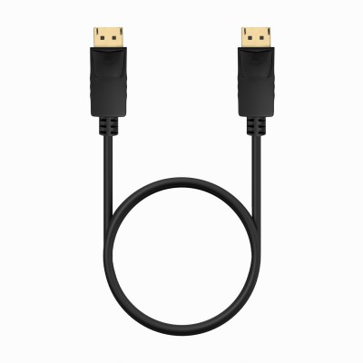 AISENS Cable DISPLAYPORT V1.2 CCS 4K@60Hz, DPM-DPM, Negro, 0.5m