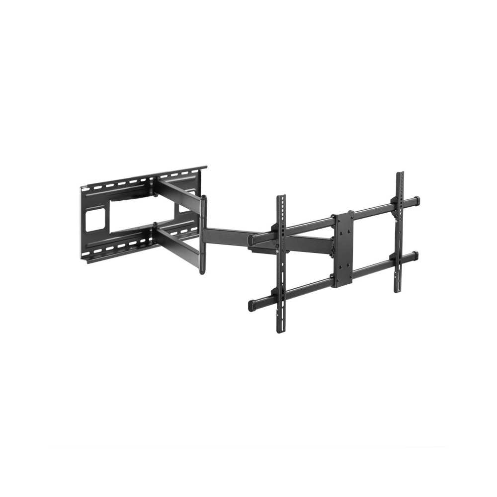 AISENS Soporte Pro Giratorio, Inclinable Y Nivelable Para Monitortv 50kg De 43-80, Negro