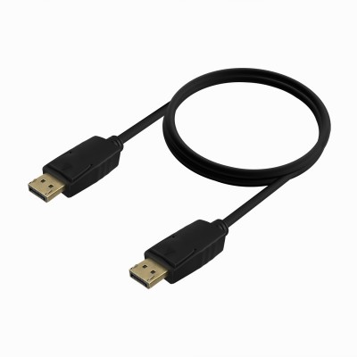 AISENS Cable DISPLAYPORT V1.2 CCS 4K@60Hz, DPM-DPM, Negro, 1.0m