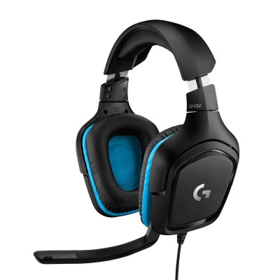 Logitech G G432 Auriculares Alámbrico Diadema Juego Negro, Azul