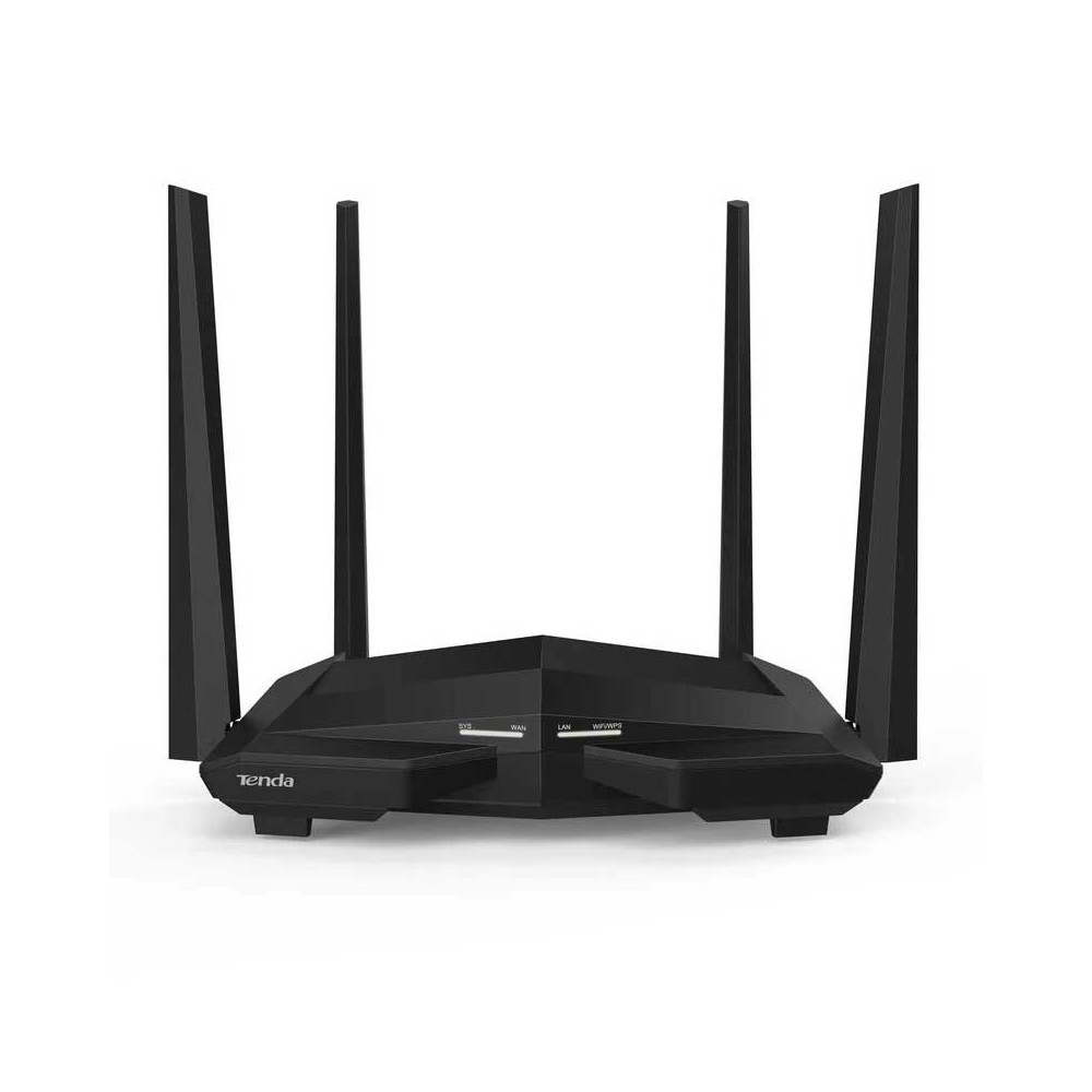 Tenda AC10 router inalámbrico Gigabit Ethernet Doble banda (2,4 GHz  5 GHz) Negro