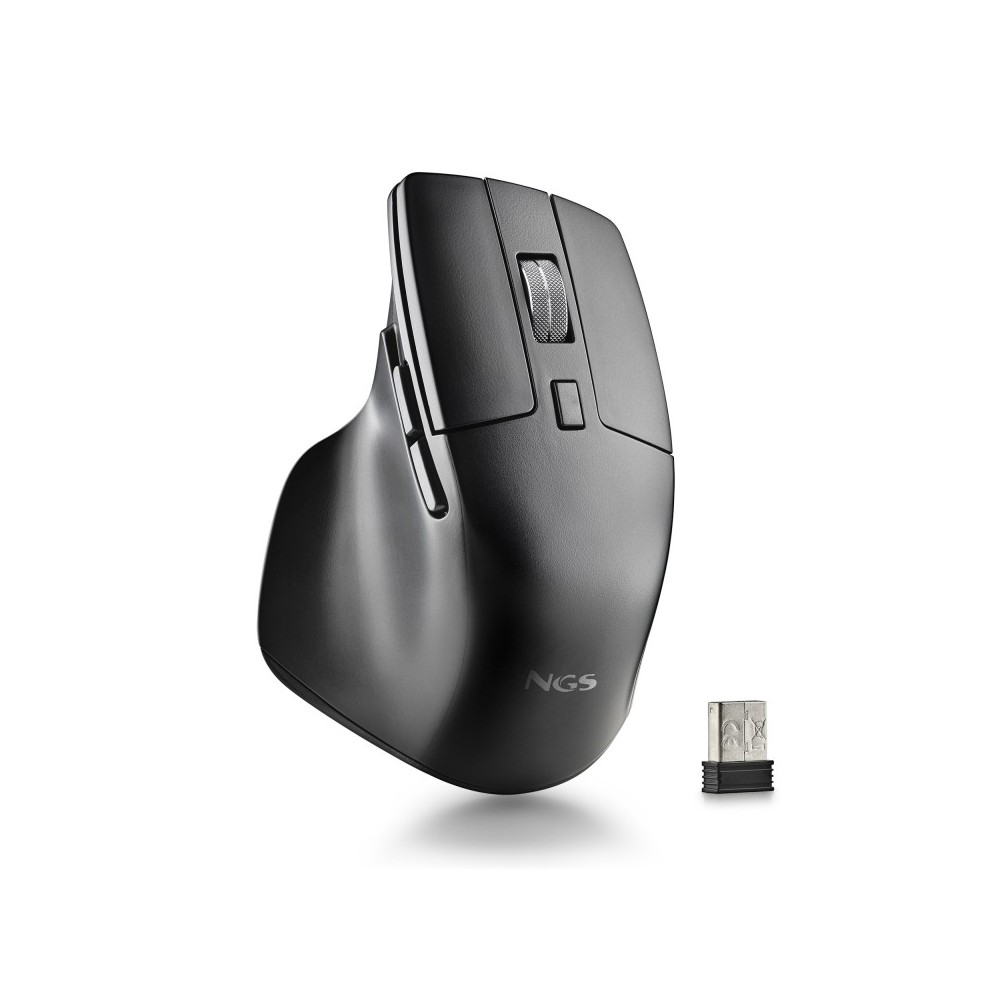 NGS Hit-RB ratón mano derecha RF inalámbrico Óptico 1600 DPI