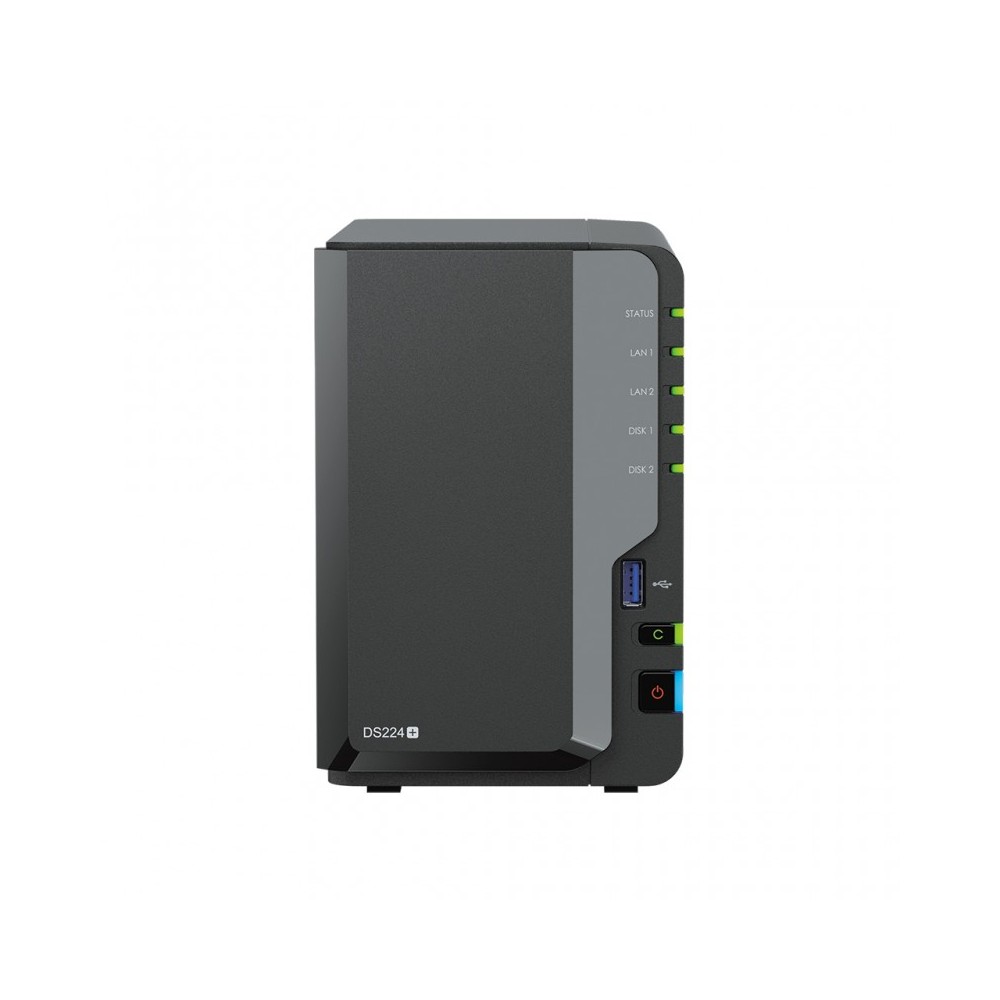 Synology DiskStation DS224+ servidor de almacenamiento NAS Escritorio Ethernet Negro J4125