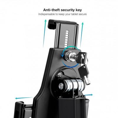 TooQ TQTDS0811 soporte de seguridad para tabletas 26,7 cm (10.5") Negro