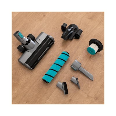 Cecotec Conga RockStar 880 Titanium aspiradora de mano Negro, Gris, Turquesa Sin bolsa