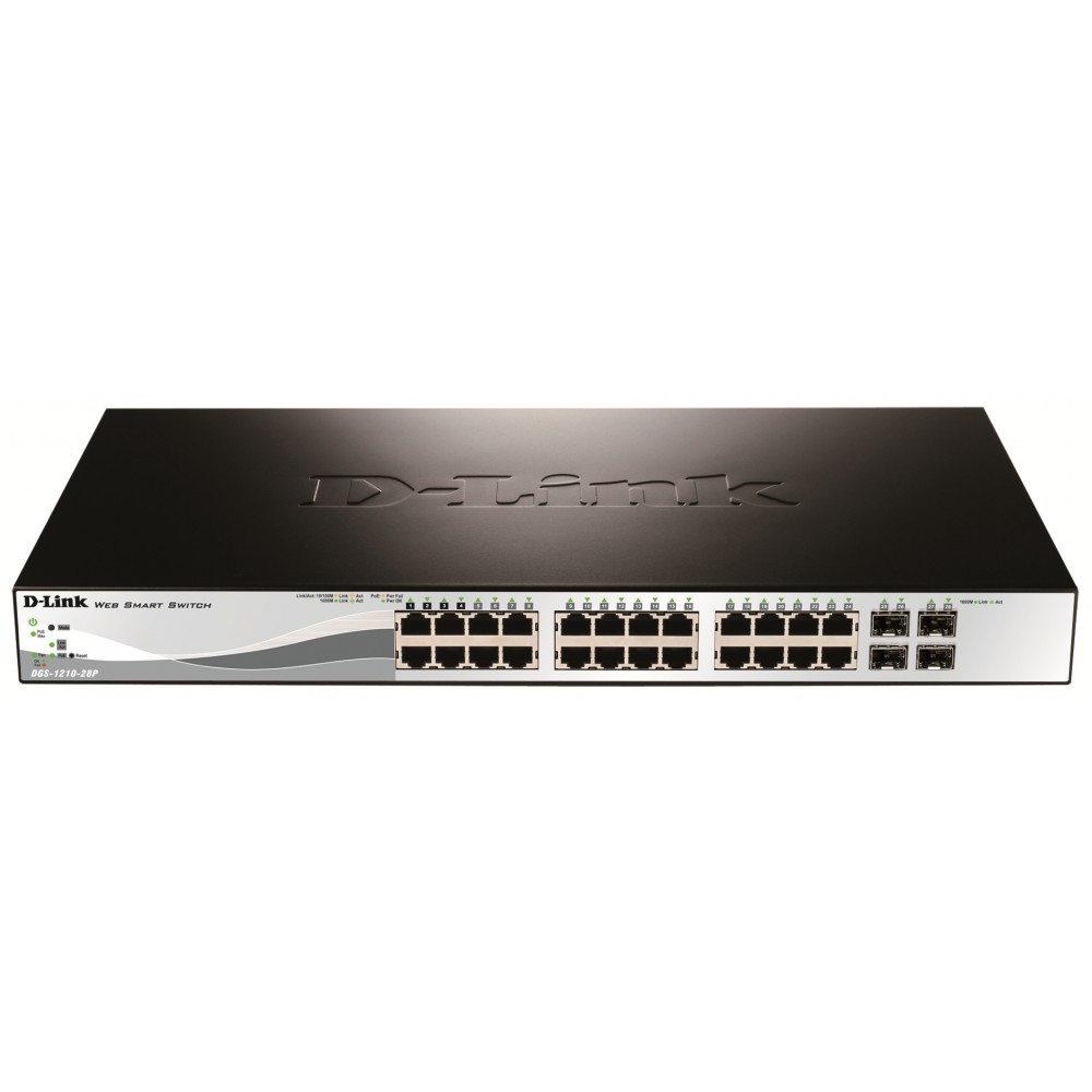 D-Link DGS-1210-28P Gestionado L2 Gigabit Ethernet (101001000) Energía sobre Ethernet (PoE) 1U