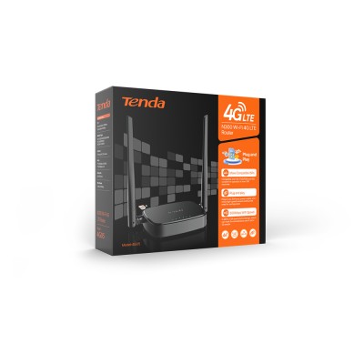 Tenda 4G05 router inalámbrico Ethernet rápido Banda única (2,4 GHz) Negro