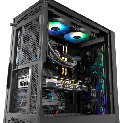 NOX Hummer Blaster Midi Tower Negro