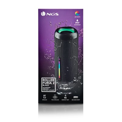 NGS ROLLER FURIA 2 Altavoz portátil estéreo Negro 30 W