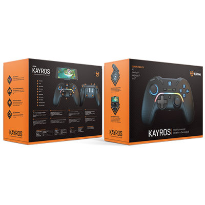 Krom Kayros Negro Bluetooth Gamepad AnalógicoDigital Android, Nintendo Switch, PC, iOS
