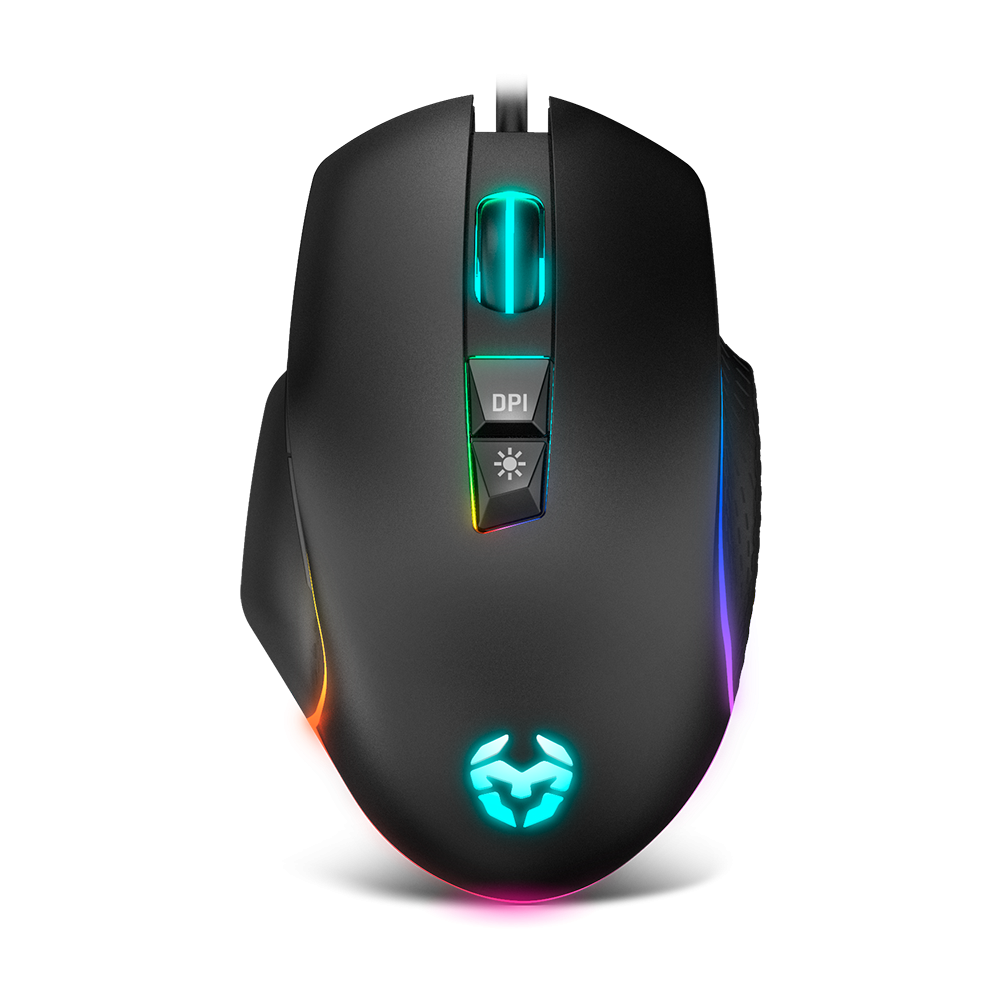 Krom Keos ratón mano derecha USB tipo A Óptico 6400 DPI