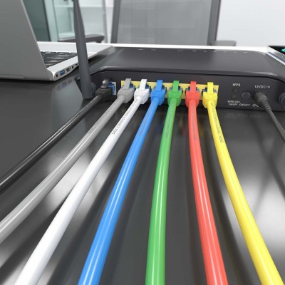 AISENS Cable De Red Latiguillo RJ45 Cat.6 UTP AWG26 CCA, Verde, 0.5 m