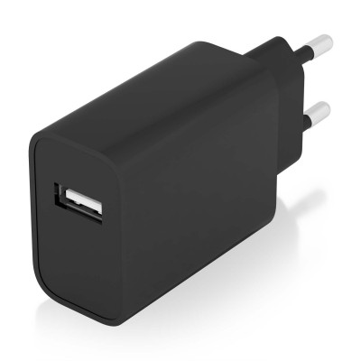 AISENS Cargador USB 10W alta eficiencia, 5V2A, Negro