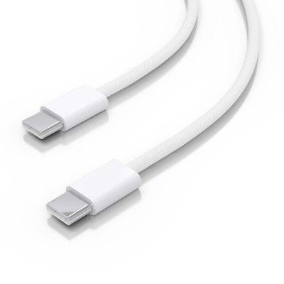 AISENS Cable USB 2.0 3A 60W Apple, tipo USB-CM-USB-CM, Blanco, 2.0m