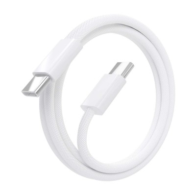 AISENS Cable USB 2.0 3A 60W Apple, tipo USB-CM-USB-CM, Blanco, 1.0m