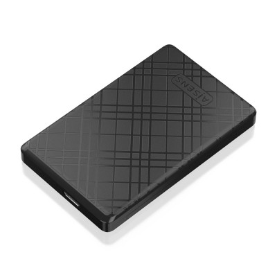 AISENS Caja Externa 2,5" ASE-2522B 9.5mm SATA a USB 3.0USB3.1 Gen1, Negra