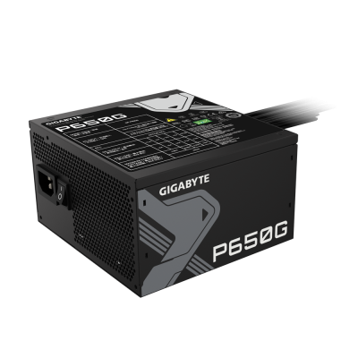 Gigabyte GP-P650G unidad de fuente de alimentación 650 W 20+4 pin ATX ATX Negro