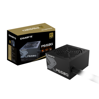 Gigabyte GP-P650G unidad de fuente de alimentación 650 W 20+4 pin ATX ATX Negro