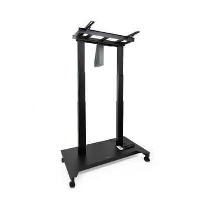 TooQ UROS Soporte de Suelo con Ruedas con Regulación Eléctrica de Altura e Inclinación