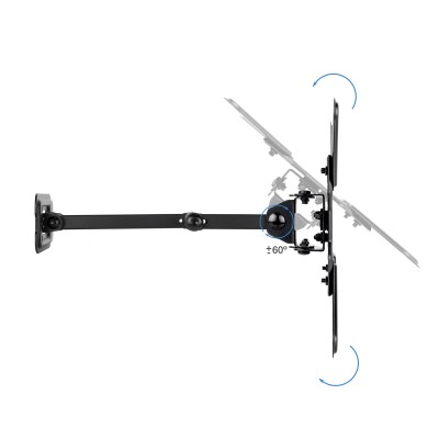 TooQ Soporte de Pared para Pantallas 13"-43", Negro