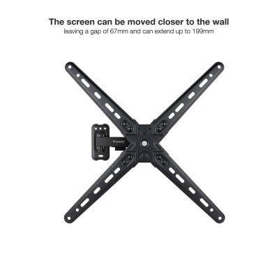 TooQ LP1355TN-B soporte para TV 139,7 cm (55") Negro