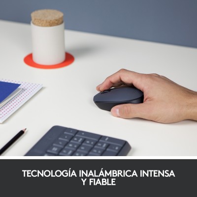 Logitech M170 Grey-K ratón Oficina Ambidextro RF inalámbrico Óptico 1000 DPI