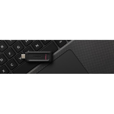Kingston Technology DataTraveler 70 unidad flash USB 256 GB USB Tipo C 3.2 Gen 1 (3.1 Gen 1) Negro