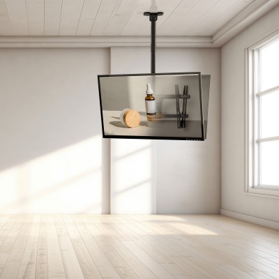 TooQ Soporte de Techo para 2 Pantallas 43"-86", Negro