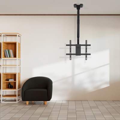 TooQ Soporte de Techo para Pantallas 32"-75", Negro