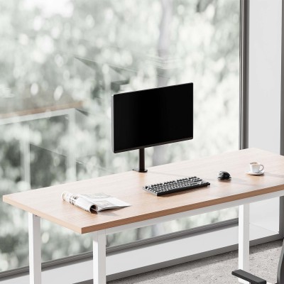 AISENS Soporte de mesa eco giratorio e inclinable para monitorTV 10kg de 17-32, Negro