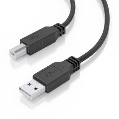 AISENS Cable USB 2.0 con Amplificador, Tipo AM-BM, Negro, 10m