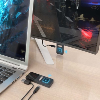 AISENS HDMI Inalambrico 1080p 30m, Negro