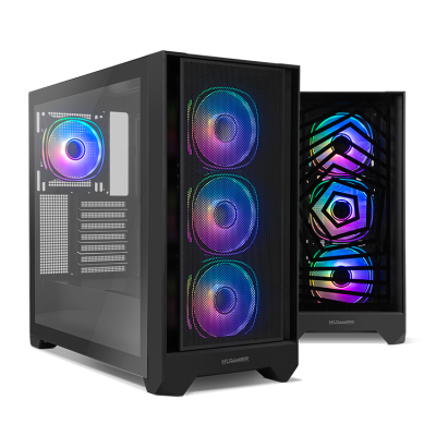 NOX Hummer PLASMA Midi Tower Negro