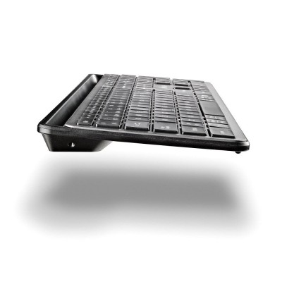 NGS ECLIPSE teclado Ratón incluido Hogar  Oficina RF Wireless + Bluetooth QWERTY Inglés Gris